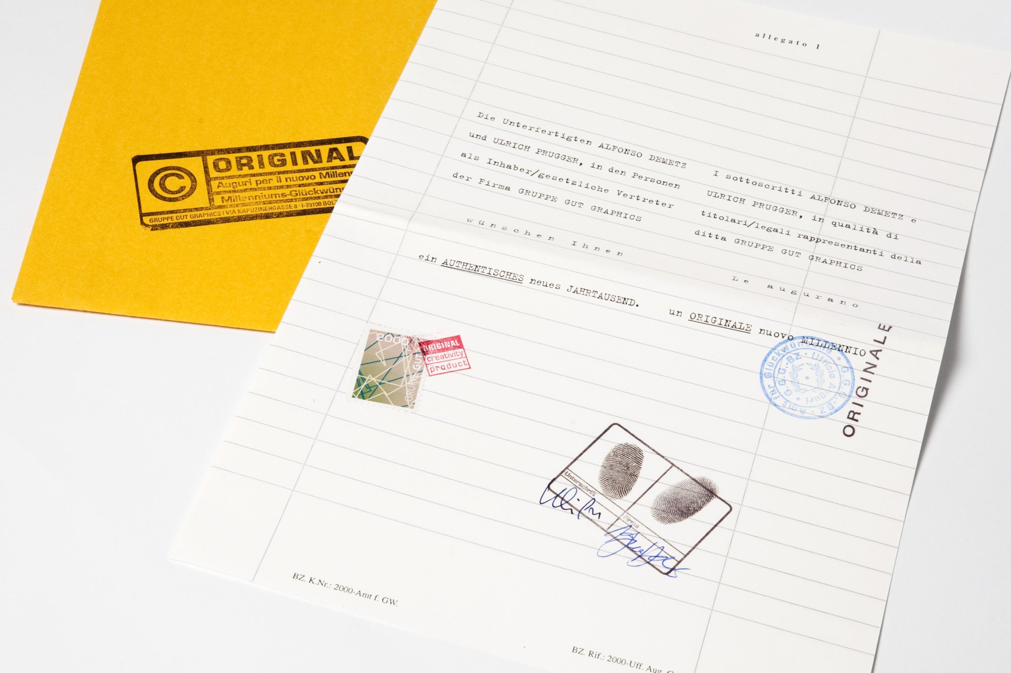 Gruppe Gut - Neujahrswünsche 2000