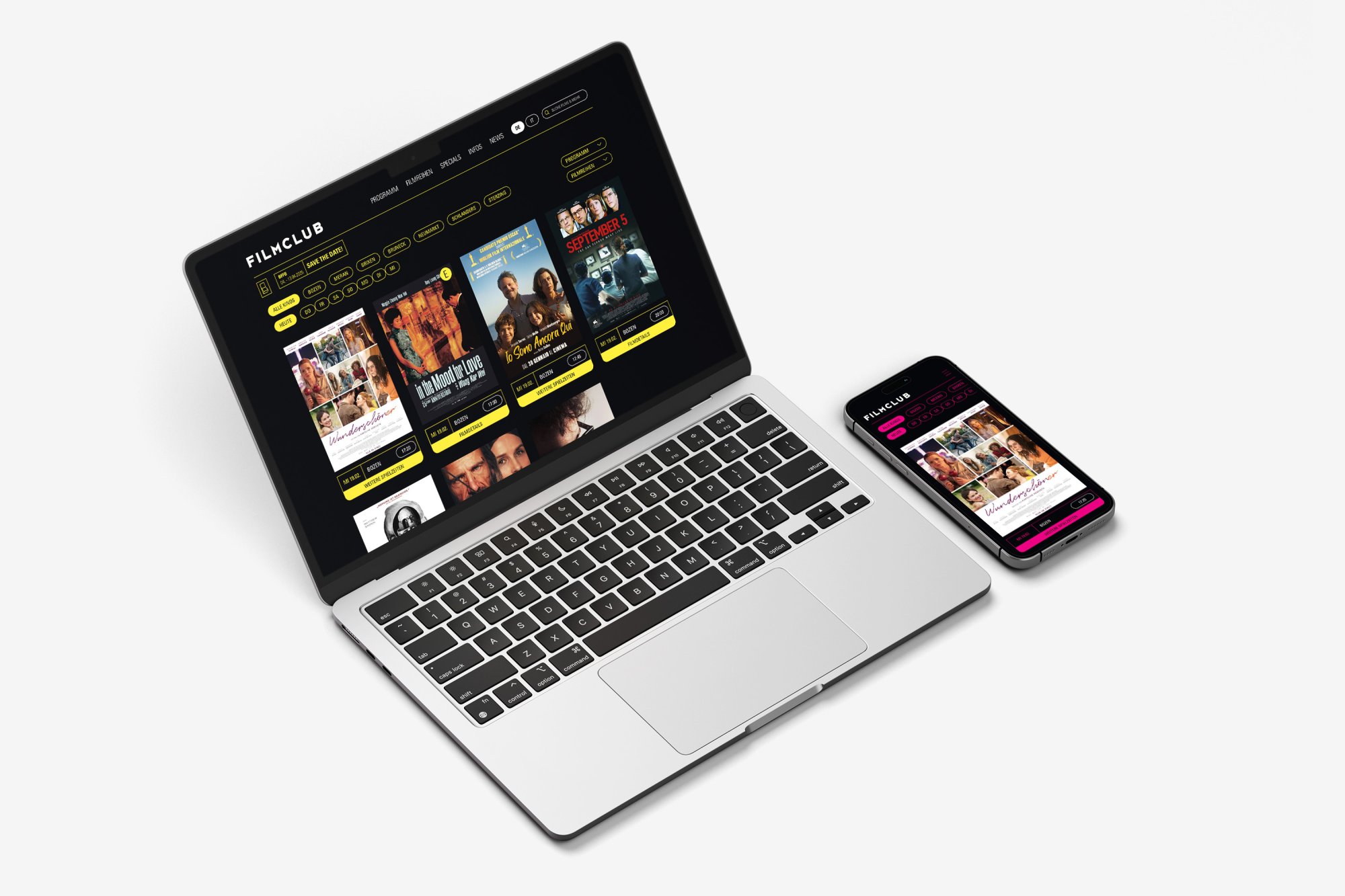 Filmclub Webseite