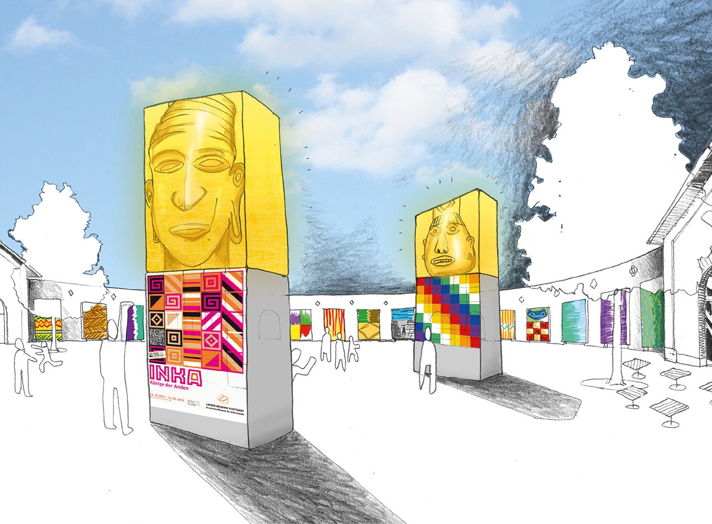 Ausstellung „Inka. Könige der Anden“,  Lindenmuseum Stuttgart (D), geladener Wettbewerb