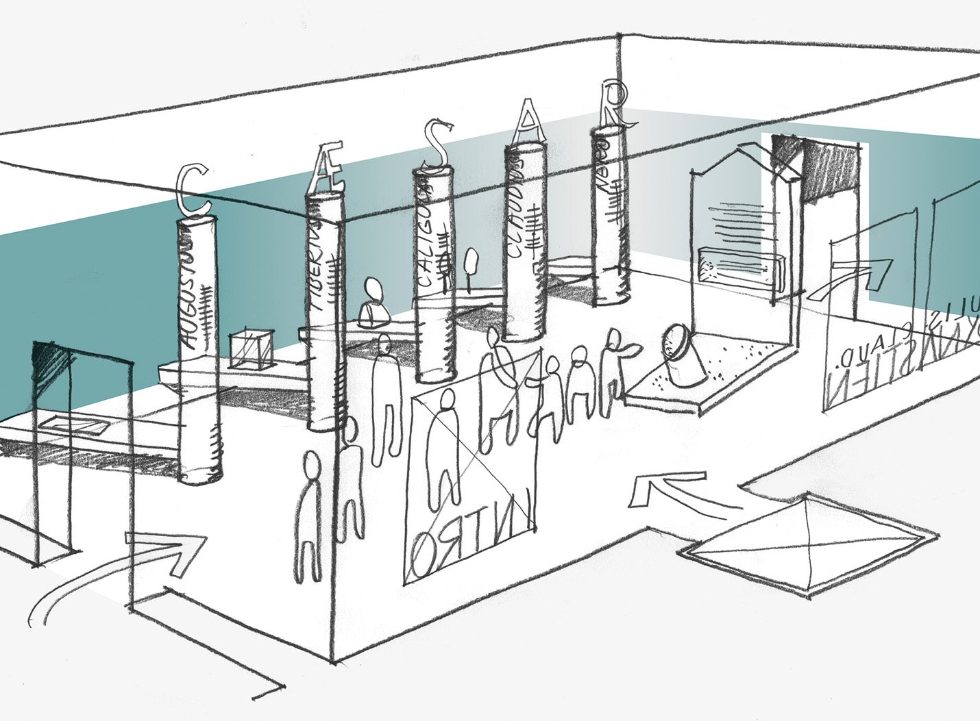 „Nero – Kaiser, Künstler und Tyrann“, Rheinisches Landesmuseum Trier (D), geladener Wettbewerb, mit Architekt Marco Handsur, geladener Wettbewerb