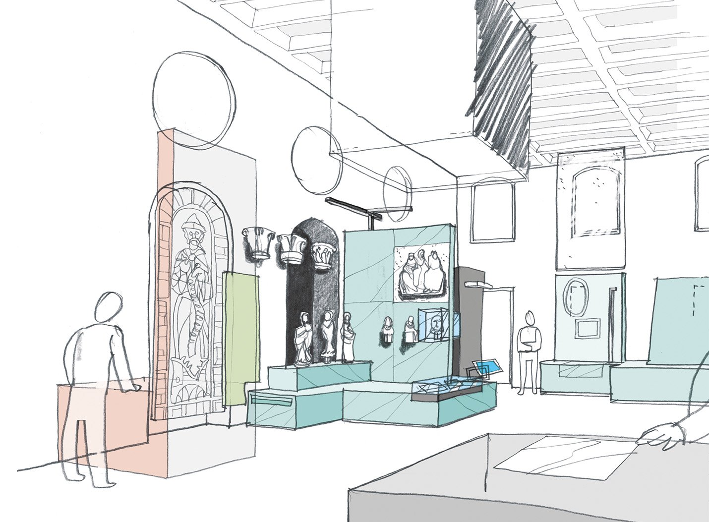 GÄUBODENMUSEUM, ristrutturazione „STADTGESCHICHTE MITTELALTER“, STADT STRAUBING (D), GELADENER WETTBEWERB, Primo posto, non realizzato